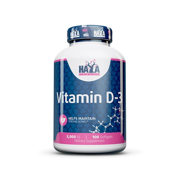 Haya Vitamin D-3 5000, 100gelkaps